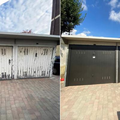 Porte Basculanti Verniciate Prima Dopo